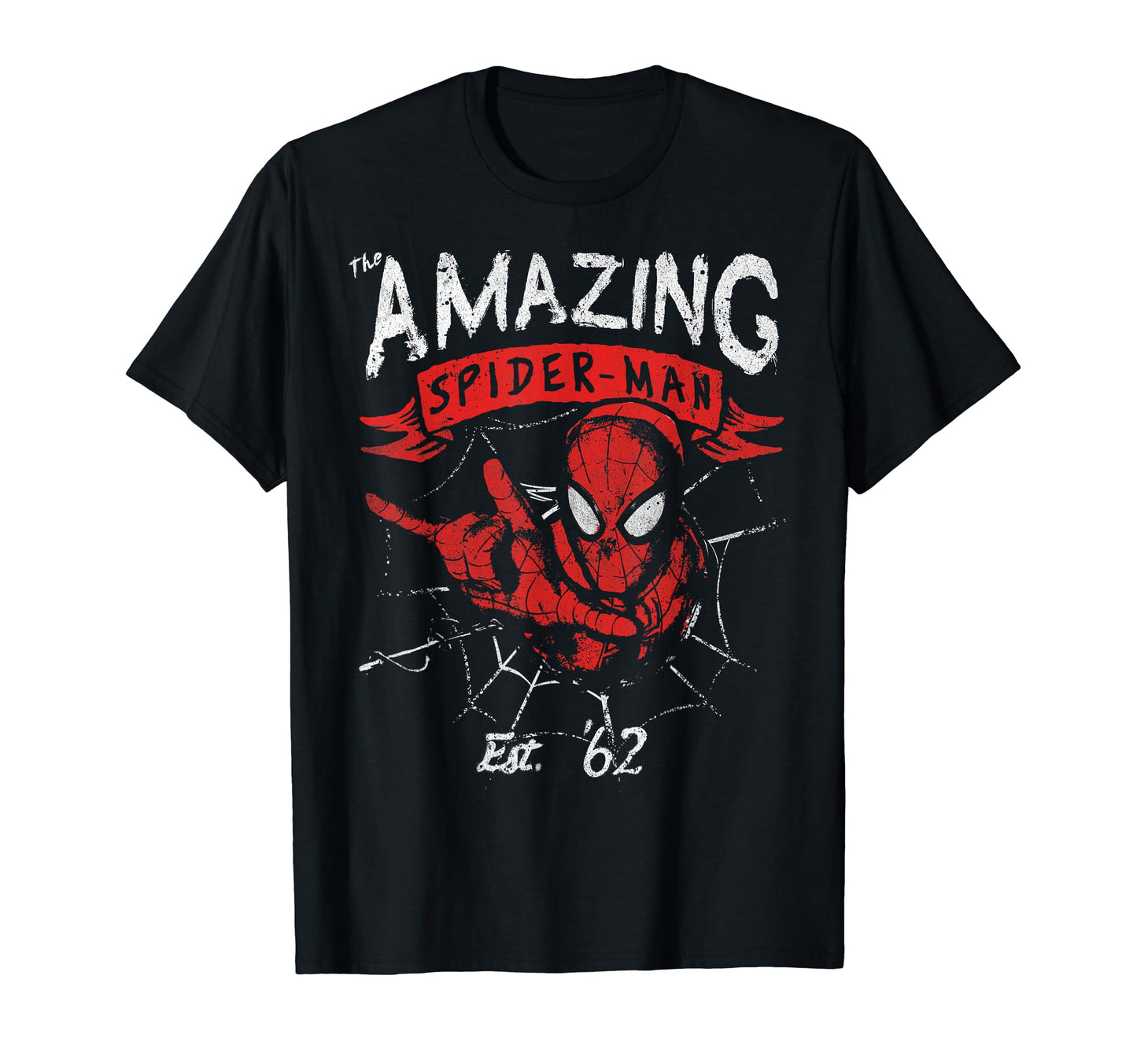 Marvel The Amazing Spider-Man Grunge Graphic T-Shirt T-Shirt