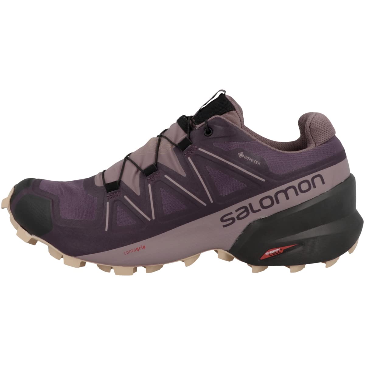 Salomon Speedcross 5 Gore-tex Trail Running Shoes for Women Mysterioso/Quail/Sirocco 5.5
