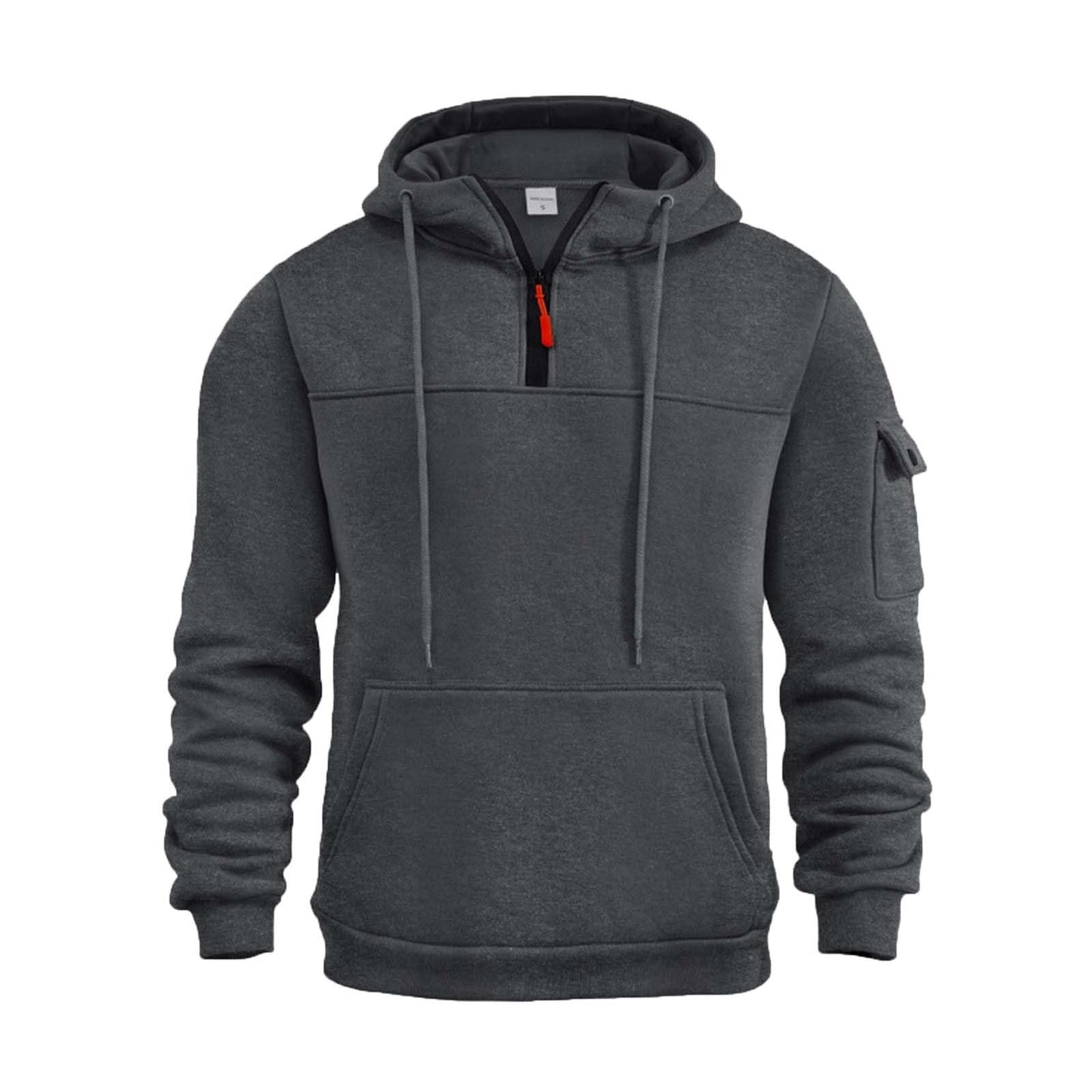 SHAOBGE Early Deals 2024 Camo Hoodie Men Hoodies For Men Y2K MenS Hoodies Quarter Zip Pullover Vintage Workout Running Active Hoodies With Pockets Sweatshirt 1-Dark Gray Xx-Large