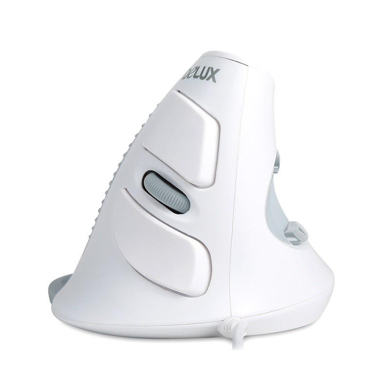 M618 Wired Vertical Mouse with Side Press Buttons