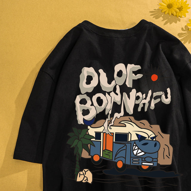 Men's Vintage Trendy Short Sleeve Cartoon T-Shirts