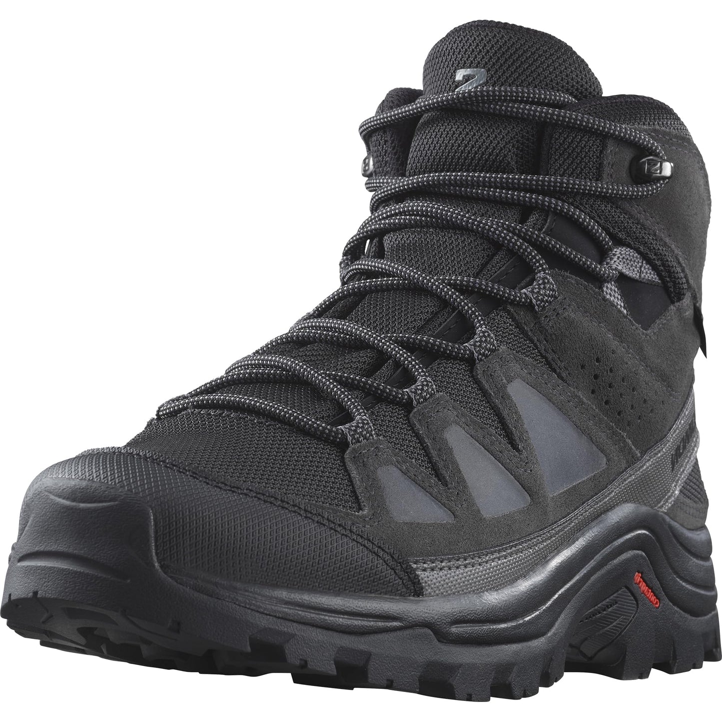 Salomon Mens QUEST ROVE GORE-TEX Leather Hiking Boots for Men Black / Phantom / Magnet 7.5