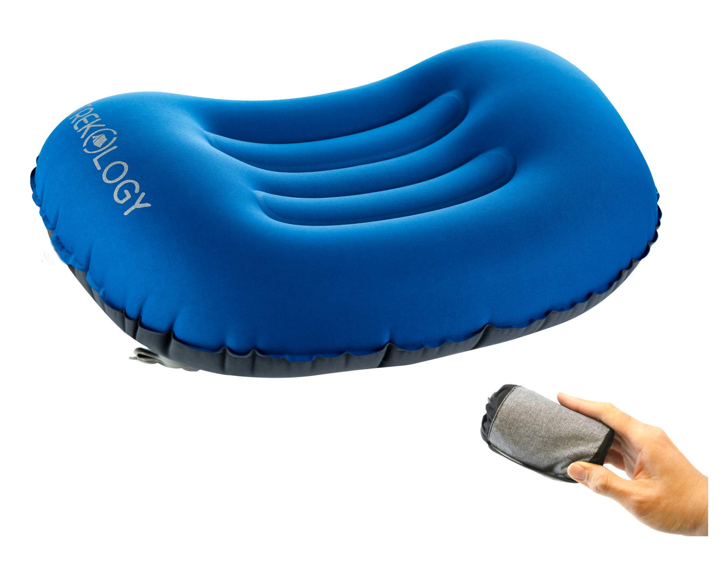 TREKOLOGY Aluft 1.0 Comfy Inflatable Camping & Backpacking Pillow - Perfect for Sleeping Air Travel Beach