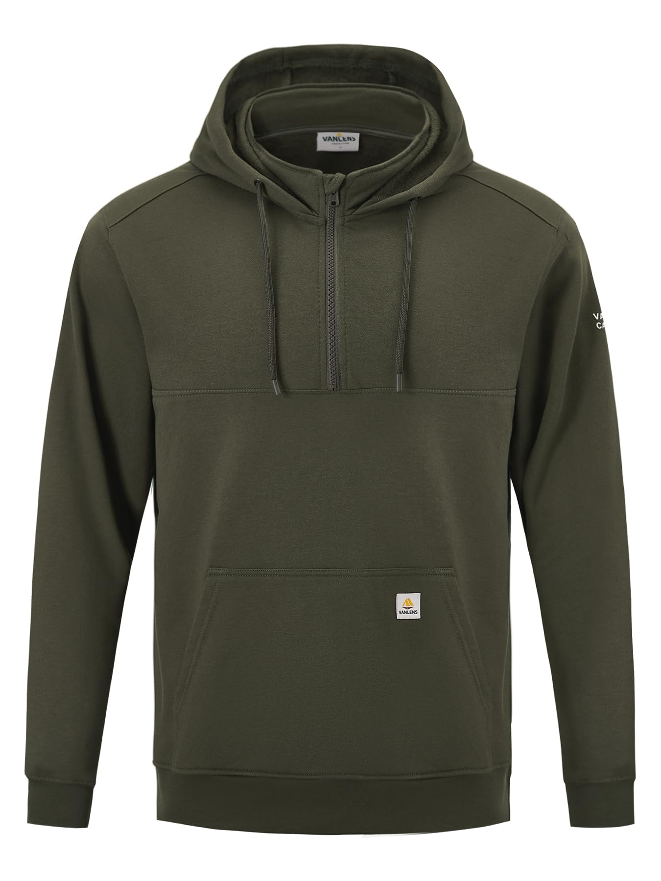 VANLENS FR Hoodies for Men 10.5oz Quarter-Zip Heavyweight FR Sweatshirt Mens Flame Resistant Hoodies