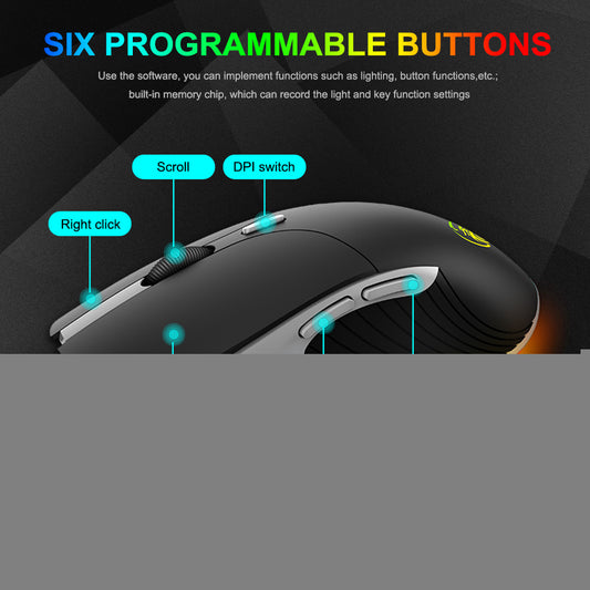IMICE X6 Wired RGB Gaming Mouse for eSports