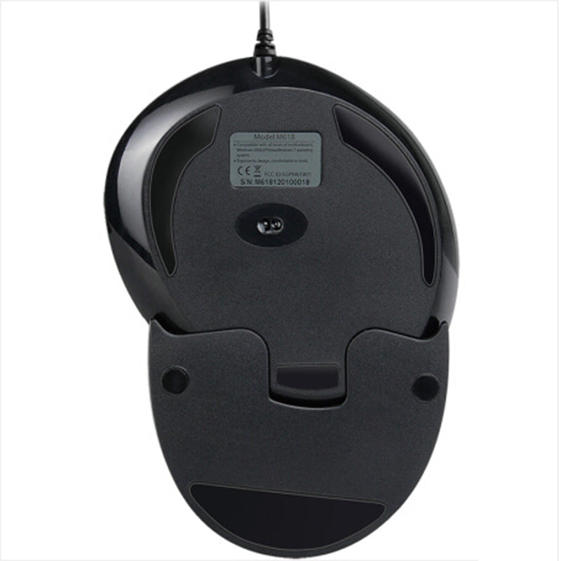 M618 Wired Vertical Mouse with Side Press Buttons